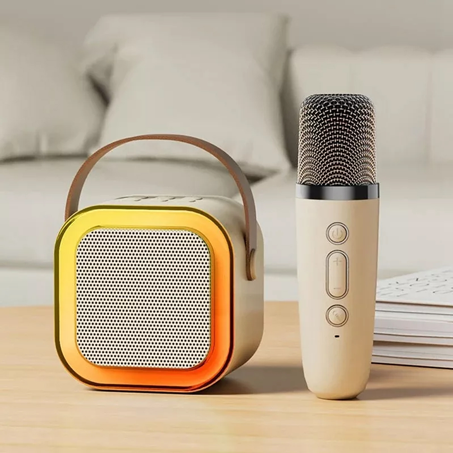 Mini Parlante Bluetooth Portátil Con 1 Micrófono De Karaoke Agregar a favoritos