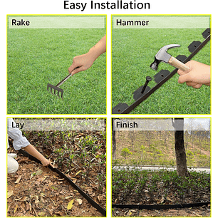 Limitador De Jardín Separador De Césped Burlete 10 metros