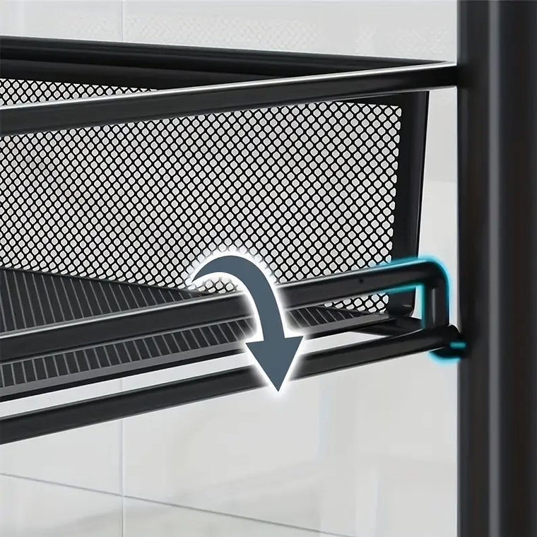 Carrito Carro Organizador Con Rueda Multiuso 4 Niveles 2