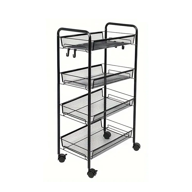 Carrito Carro Organizador Con Rueda Multiuso 4 Niveles 1