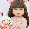 Muñeca Reborn Bebé Realista De Silicona Lavable 55cm