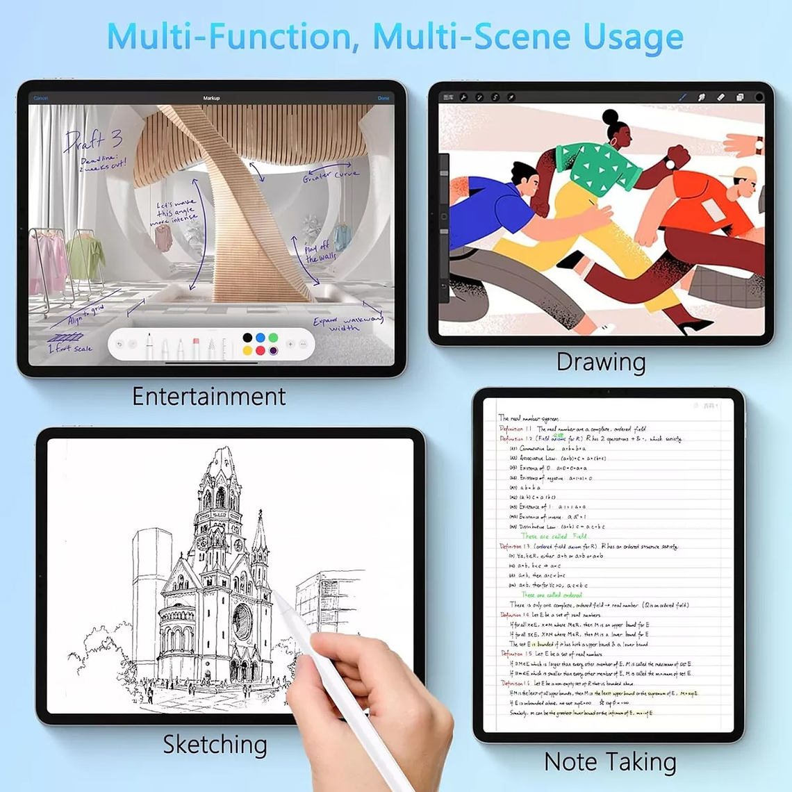 Lápiz Táctil Puntero Para Tablet iPad iPhone Android ios 6