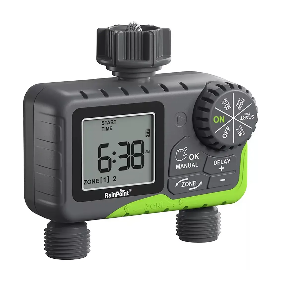 Programador Riego Automatico Controlador Digital 2 Zonas 1