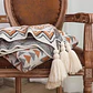Manta Decorativa Tejida Para Sillon Piecera Cama Bohemia - Miniatura 4