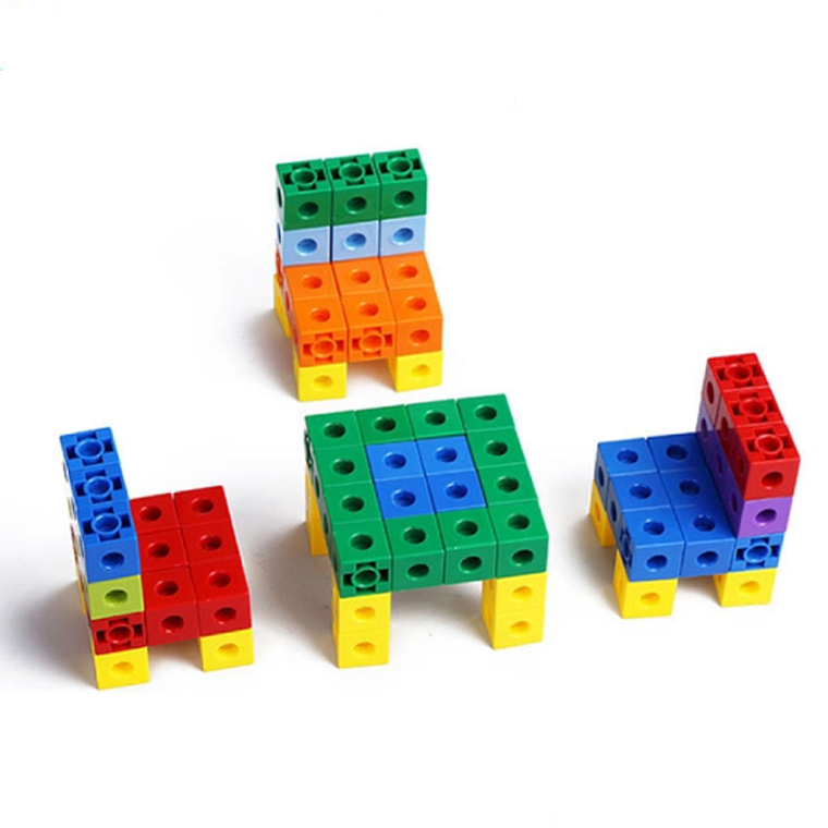 100 Cubos De Encaje Unifix - Matemáticas - Método Singapur 3