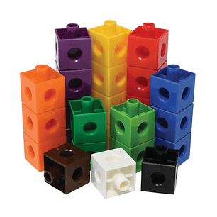 100 Cubos De Encaje Unifix - Matemáticas - Método Singapur