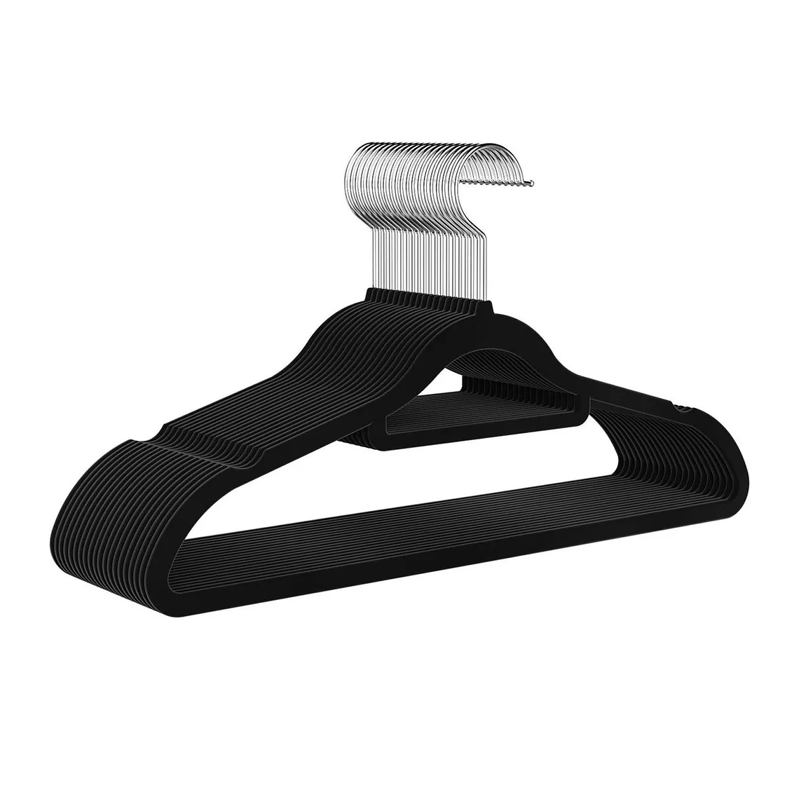 Colgadores De Ropa Antideslizantes Terciopelo 20 Unid Gancho 1