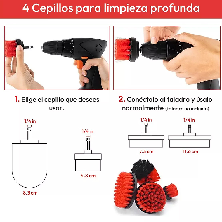 Kit 18 Piezas Limpieza De Auto Interior Y Exterior 3