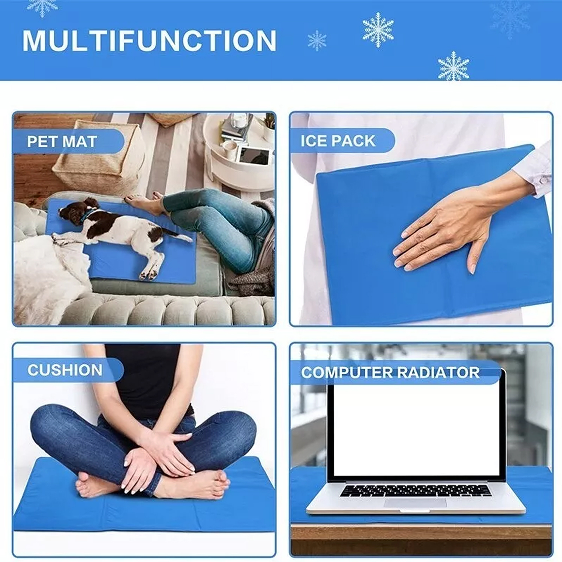 Manta Alfombra Refrescante Para Mascotas 90x50 8