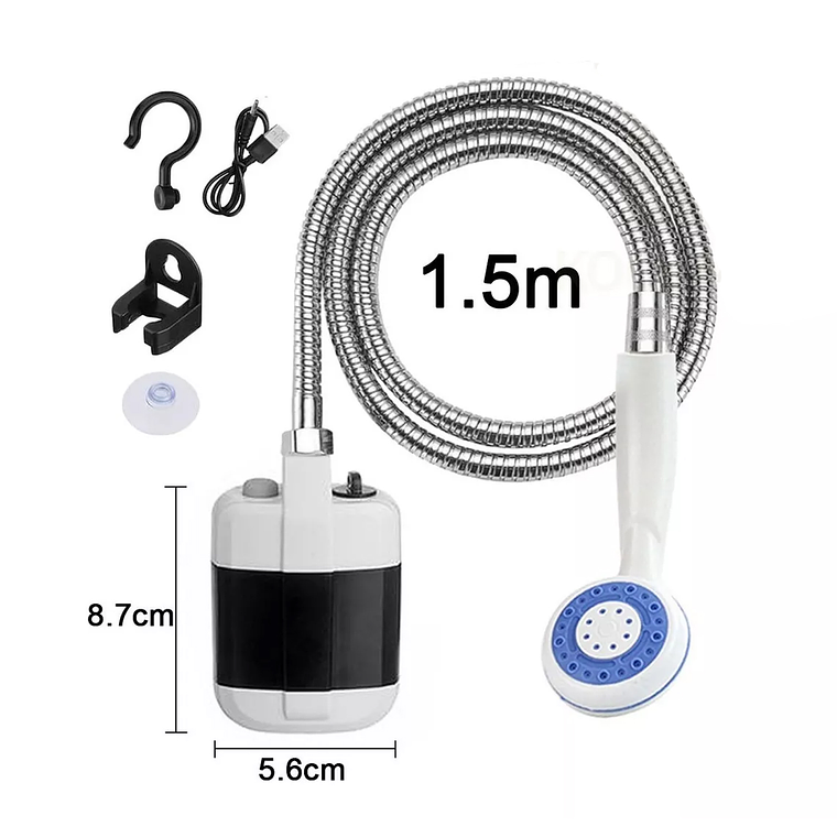Ducha Portátil Para Camping Ducha Recargable Al Aire Libre 6