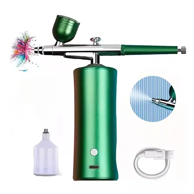 Kit De Aerógrafo Profesional Recargable Inalámbrico Portátil 1