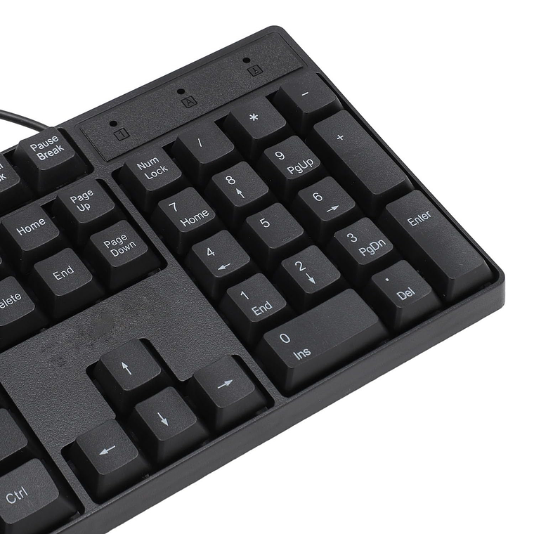 Kit Combo Teclado Y Mouse Alámbrico color Negro 2