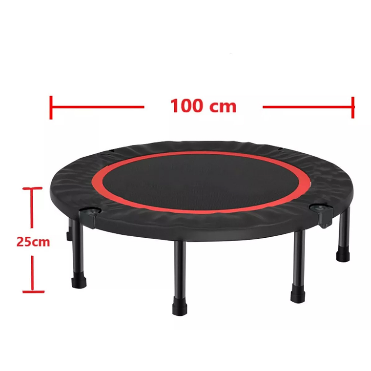 Trampolín Home Fitness Plegable 100cm Cama Elástica Portátil 7