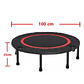 Trampolín Home Fitness Plegable 100cm Cama Elástica Portátil - Miniatura 7