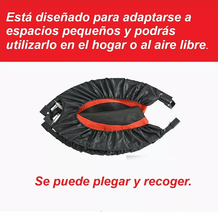 Trampolín Home Fitness Plegable 100cm Cama Elástica Portátil 6