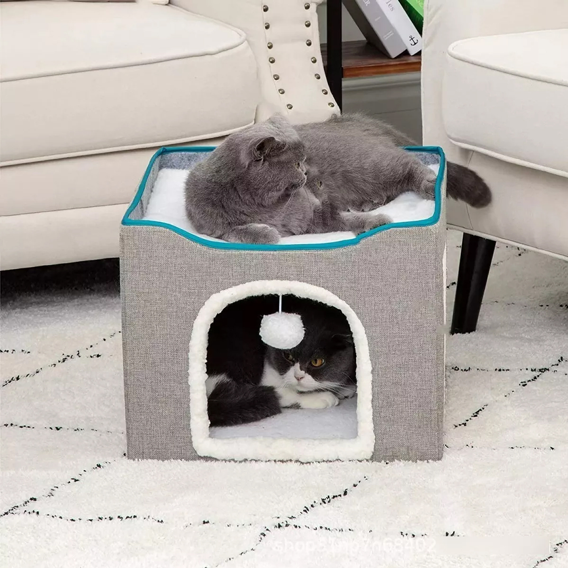Cama Casa Iglu Para Mascotas Gato Y Perro Pequeño 3