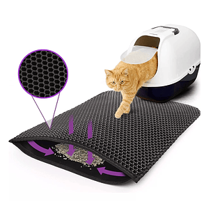 Alfombra Para Atrapar Arena De Gatos Tapete Arenero Mascotas