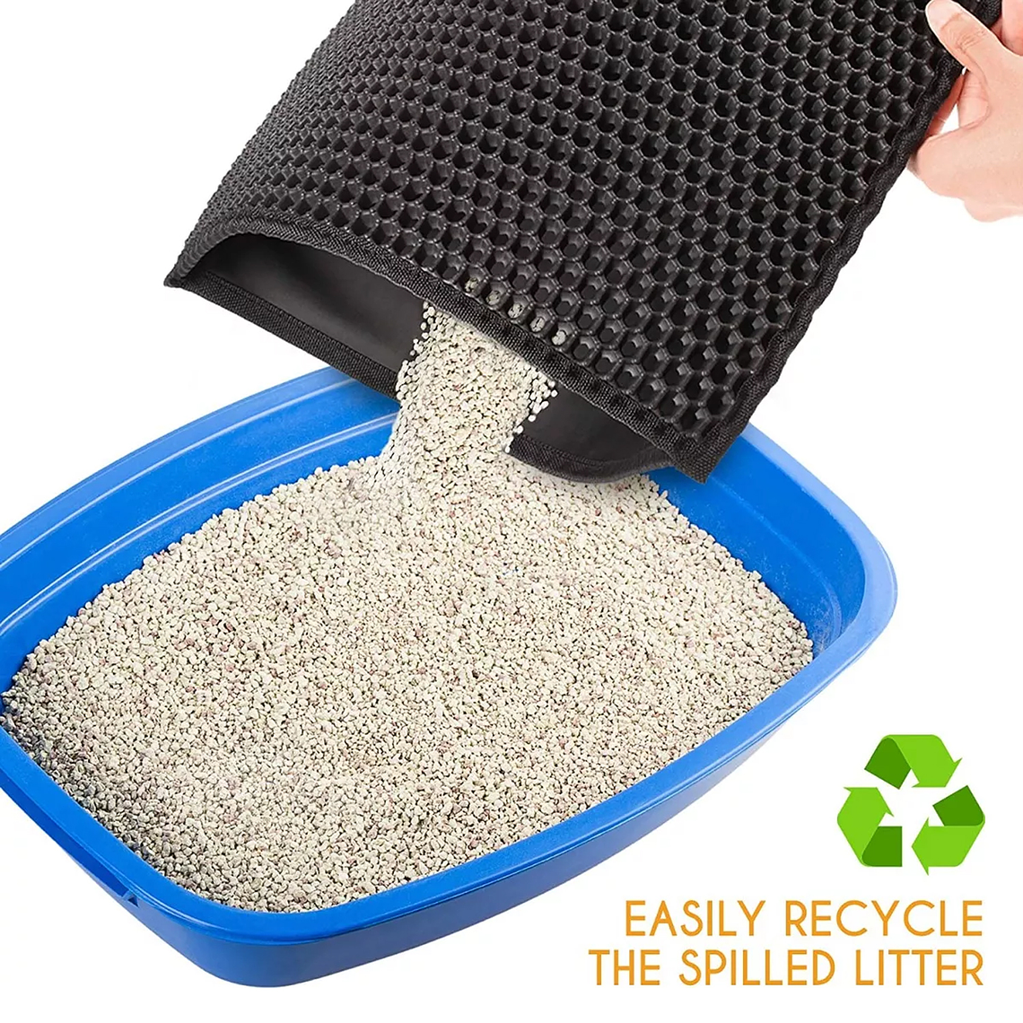 Alfombra Para Atrapar Arena De Gatos Tapete Arenero Mascotas 3