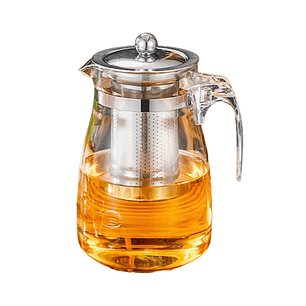 Tetera Té Infusiones Vidrio Con Filtro Acero Inox 750ml