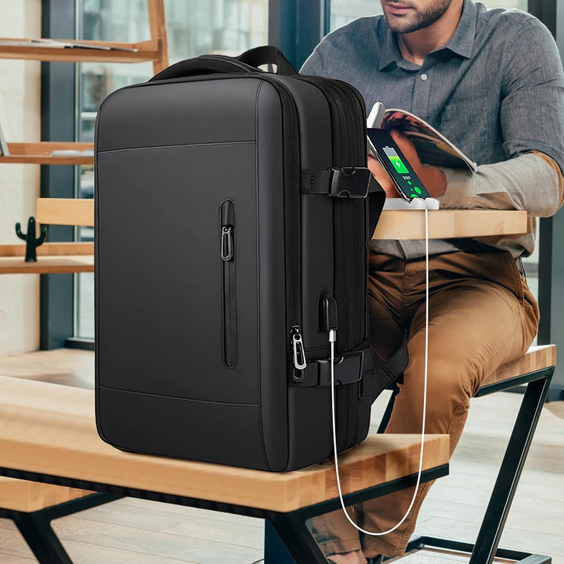 Mochila De Viaje Gran Capacidad Impermiable Viral Unisex 6