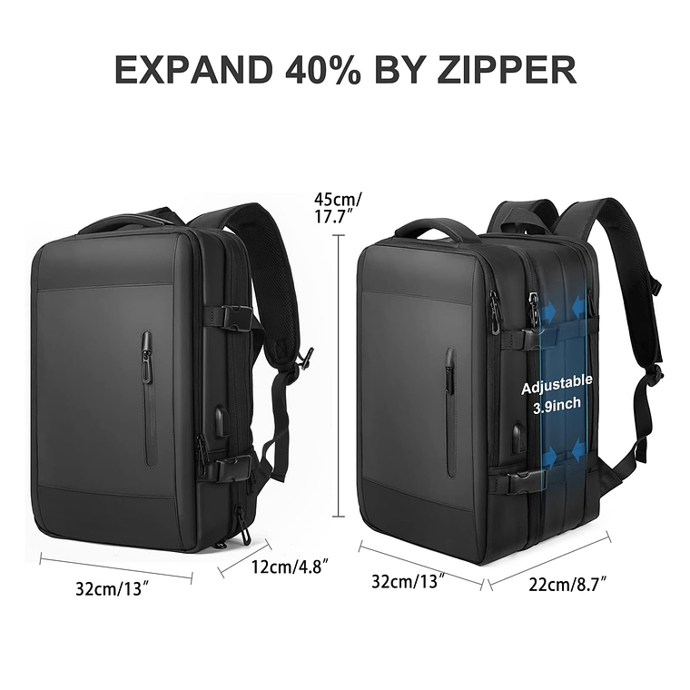 Mochila De Viaje Gran Capacidad Impermiable Viral Unisex 8