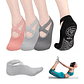 Calcetines Antideslizantes Yoga Pilates Aptitud Set 3 Pares - Miniatura 1