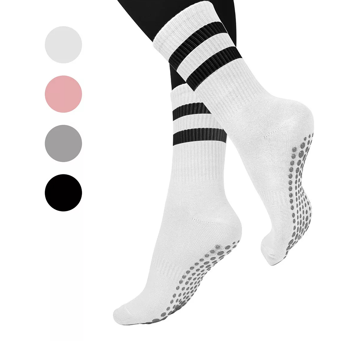 Calcetines Antideslizantes Yoga Pilates Aptitud Set 2 Pares 1