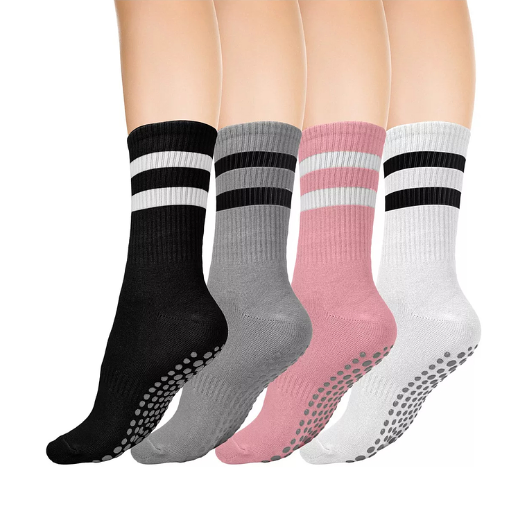 Calcetines Antideslizantes Yoga Pilates Aptitud Set 2 Pares 2