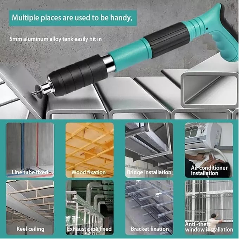 Kit De Pistola De Fijación De Pared Portátil 4