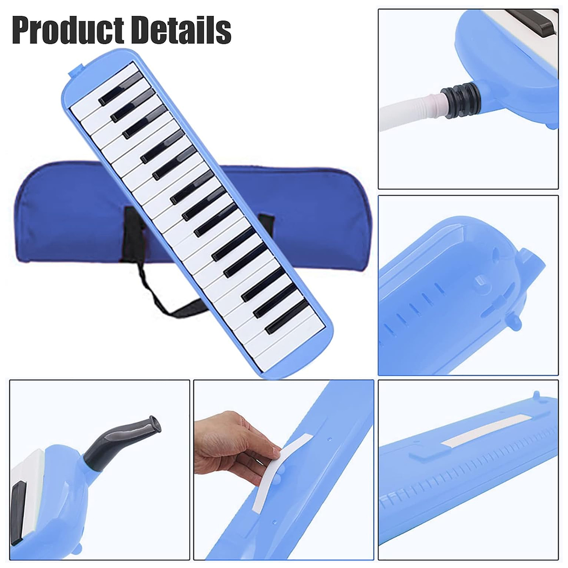 Melódica Teclado 32 Notas + Boquilla + Estuche Maletín 3