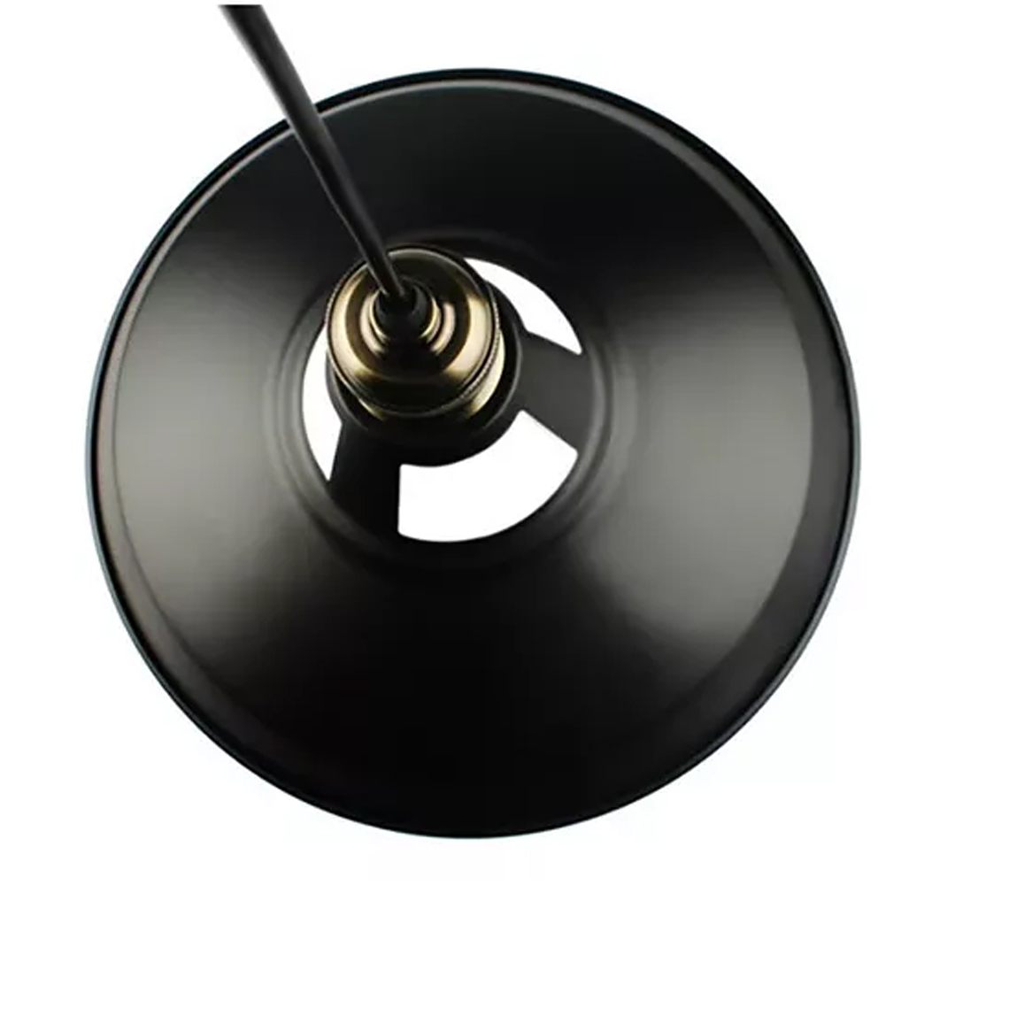 Lampara Colgante Retro Campana Aluminio Soquetee27+ampolleta 2