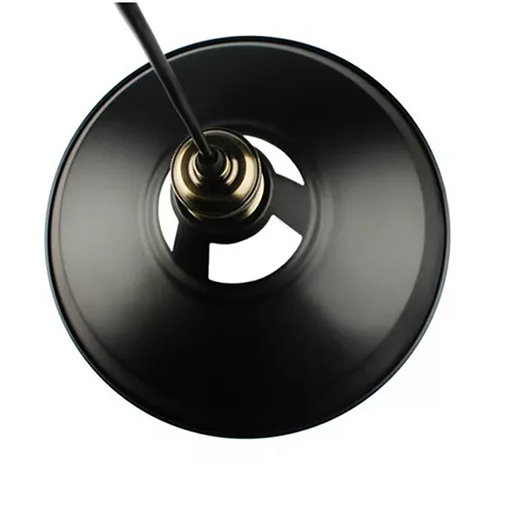 Lampara Colgante Retro Campana Aluminio Soquetee27+ampolleta 2