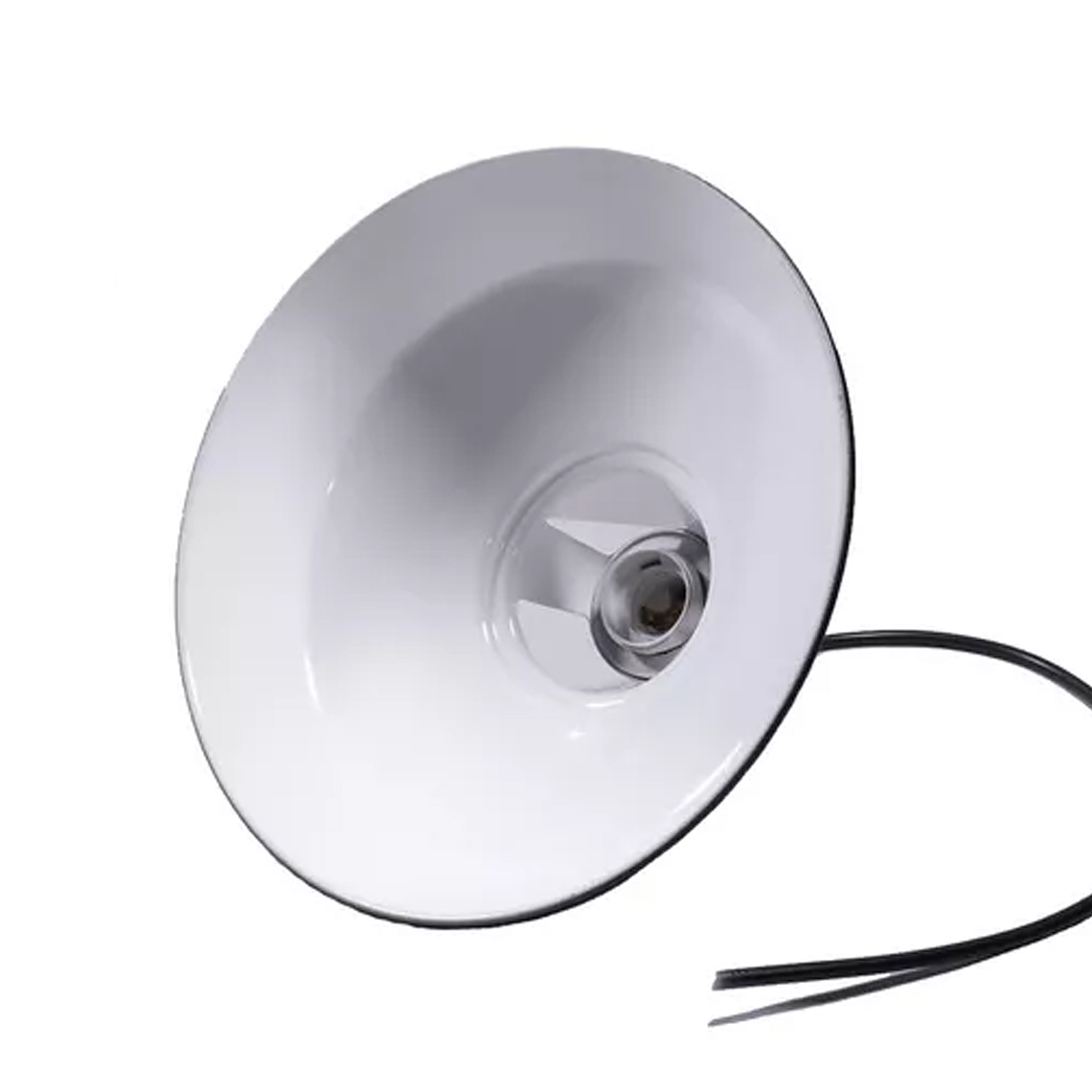 Lampara Colgante Retro Campana Aluminio Soquetee27+ampolleta 3