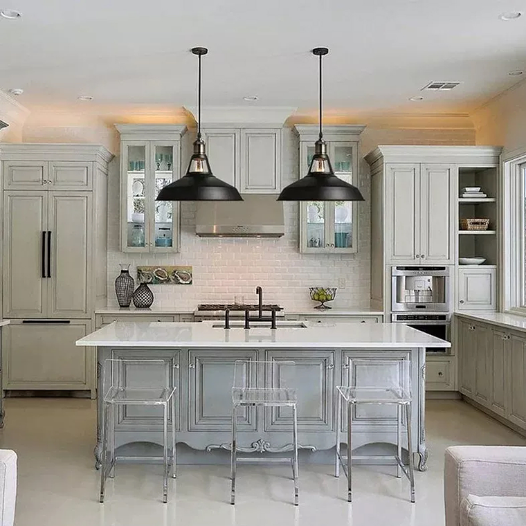 Lampara Colgante Retro Campana Aluminio Soquetee27+ampolleta 6