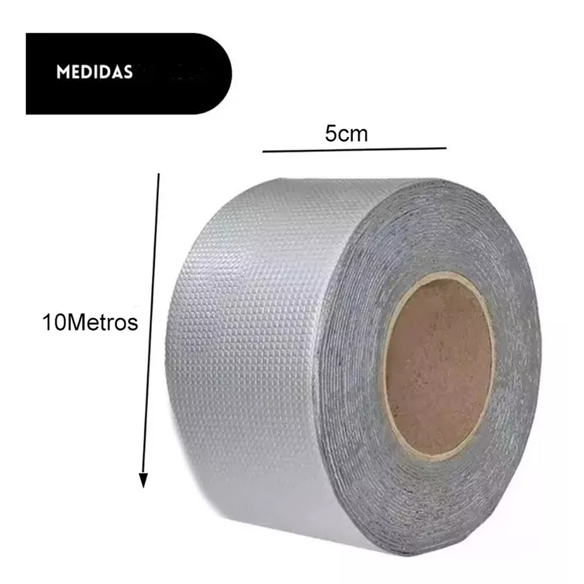 Cinta Sellador Butilo Techo Gotera Impermeable 5cmx10mtrs 6