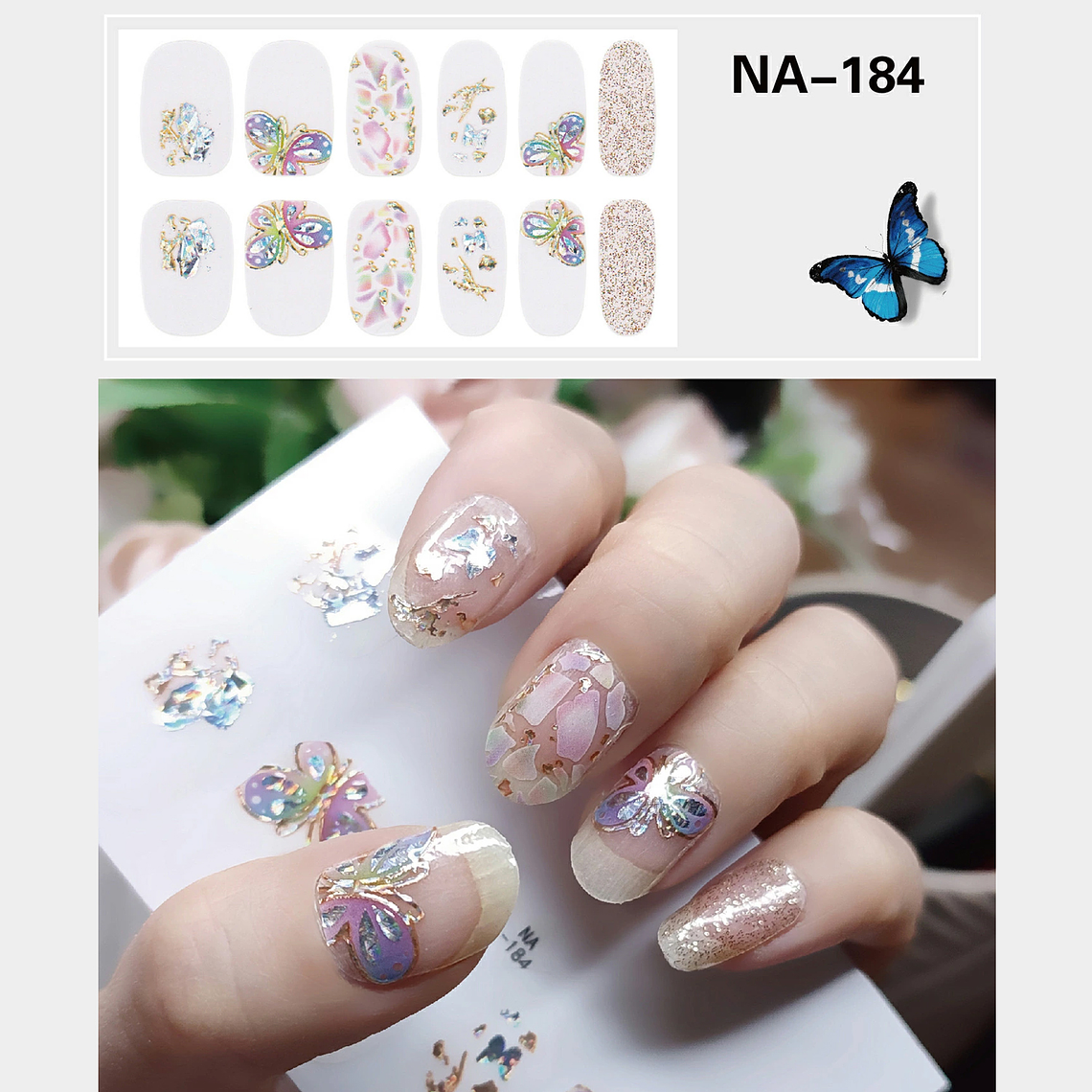 Stickers Pegatinas 3d Para Uñas No Necesita Lampara-manicura 2