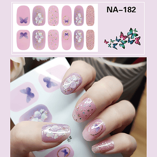 Stickers Pegatinas 3d Para Uñas No Necesita Lampara-manicura