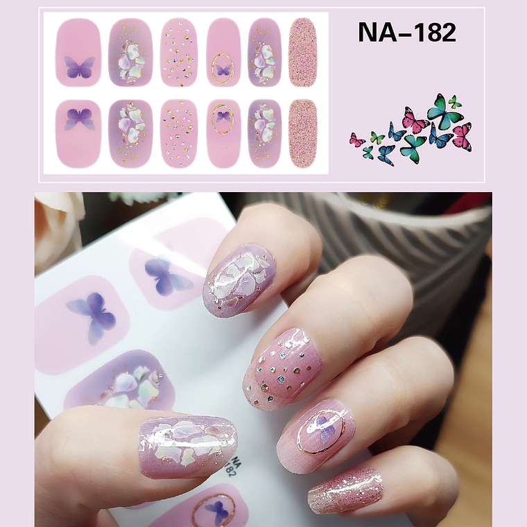 Stickers Pegatinas 3d Para Uñas No Necesita Lampara-manicura 1