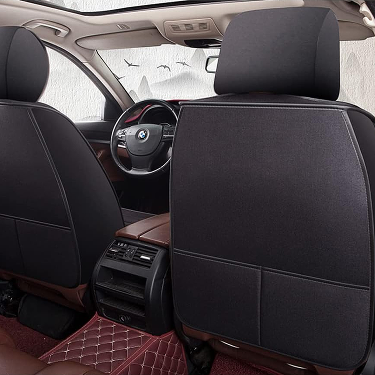 Set 5 Funda Cubre Asiento Universal Tela Forro Asiento 3