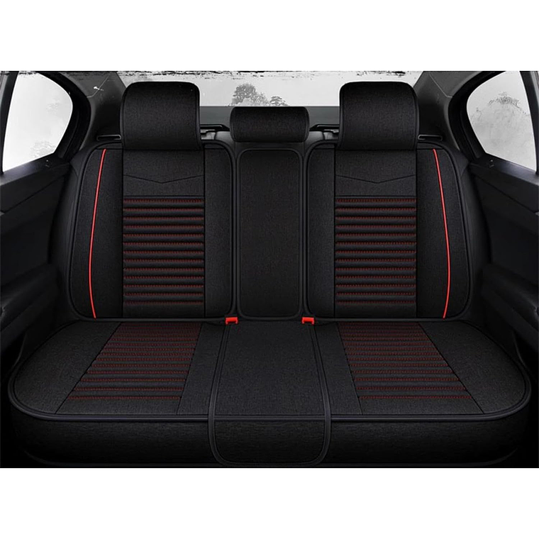 Set 5 Funda Cubre Asiento Universal Tela Forro Asiento 4