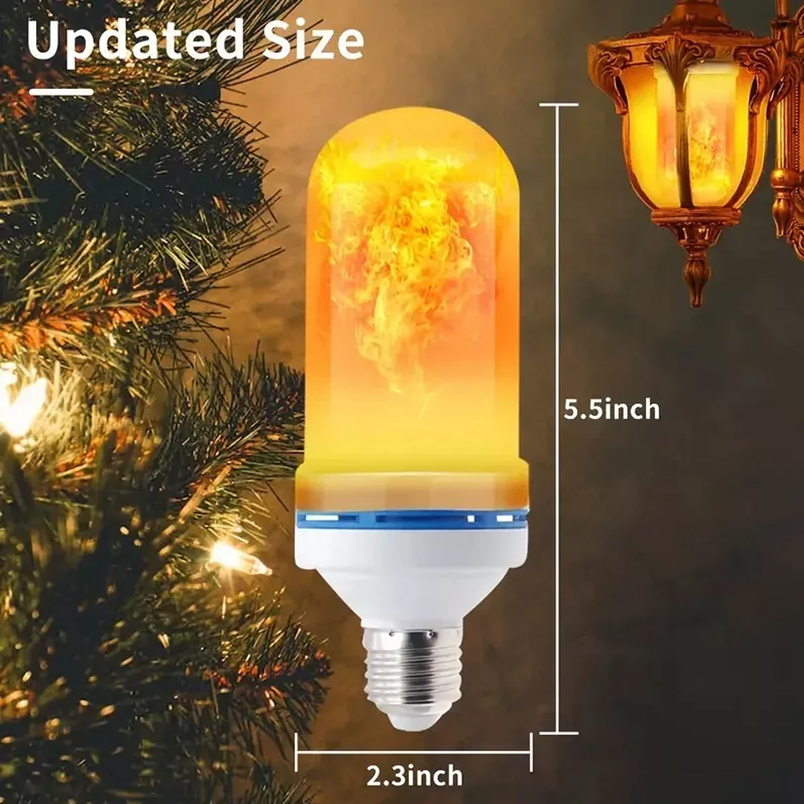 Ampolleta Led Efecto De Fuego Vivo Simula Llama 4