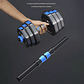 Set Mancuernas Y Barra Armable 20kg Pesas Ajustables Fitness - Miniatura 3