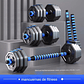 Set Mancuernas Y Barra Armable 20kg Pesas Ajustables Fitness - Miniatura 4
