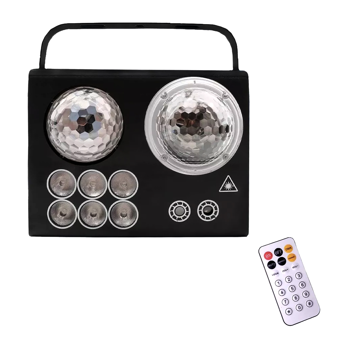 Bola Mágica De Cristal Láser,luces Efecto Agua C/control 50w 1