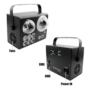 Bola Mágica De Cristal Láser,luces Efecto Agua C/control 50w