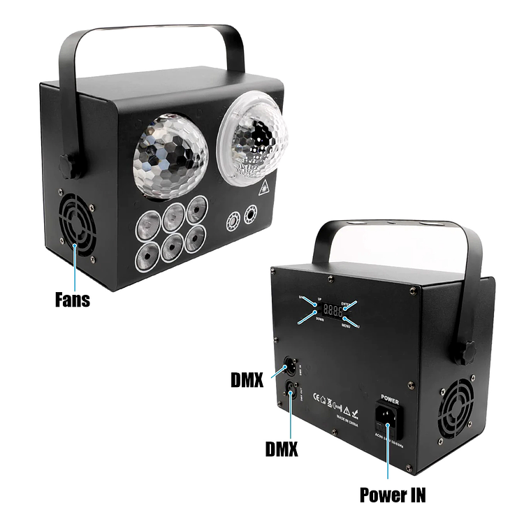 Bola Mágica De Cristal Láser,luces Efecto Agua C/control 50w 2