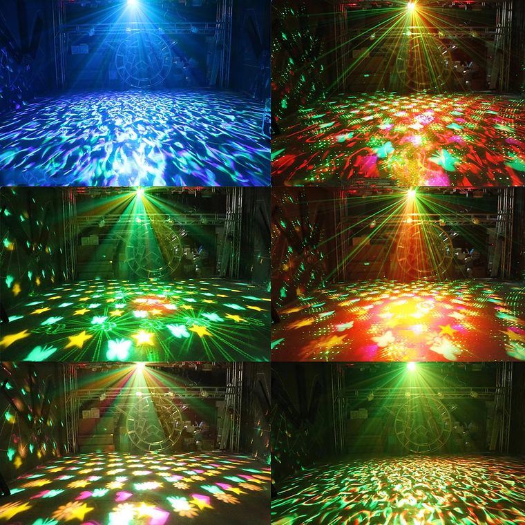 Bola Mágica De Cristal Láser,luces Efecto Agua C/control 50w 3