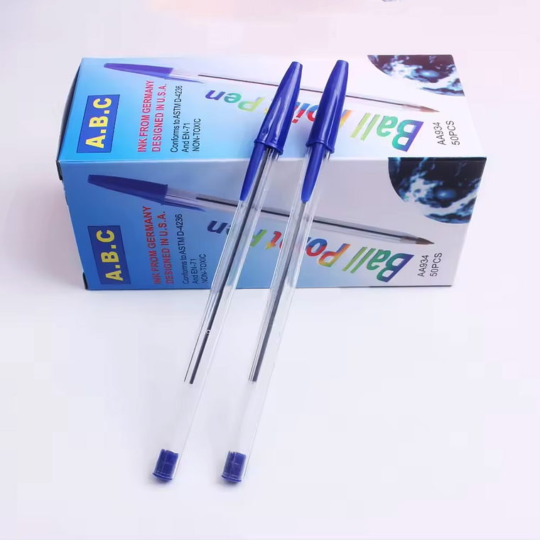 Caja 50 Lápiz Pasta Bolígrafos Punta Redonda 1