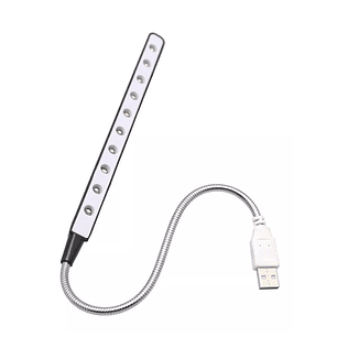 Lampara Led Usb Linterna Flexible Notebook