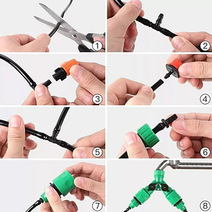Kit De Riego Sistema Automático Por Goteo 30mtrs 149pcs